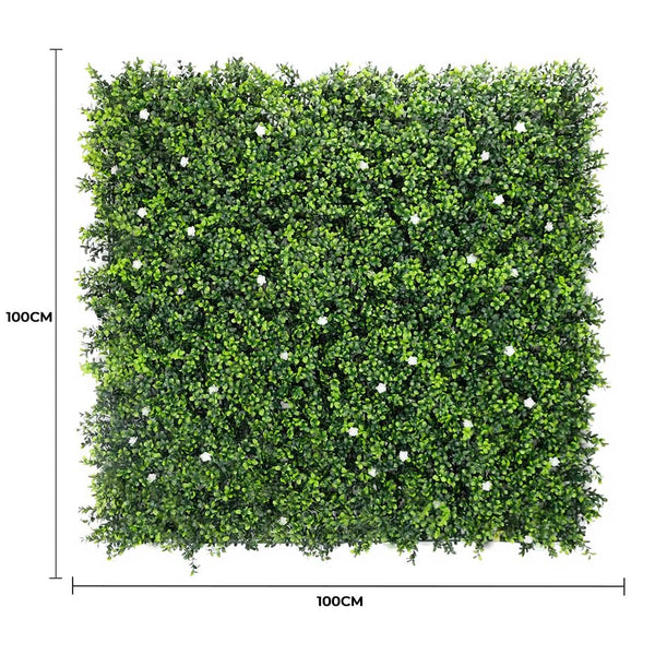 Luxury Flowering Buxus Artificial Hedge Panel 1m x 1m – SGS UV Resistant — gallery image 9