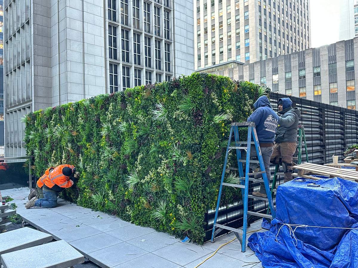 Luxury Evergreen Rainforest Recycled Vertical Garden Green Wall Panel 1m x 1m – SGS UV Resistant — gallery image