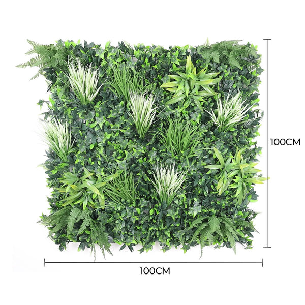 Luxury White Grassy Sensation Vertical Garden Green Wall Panel 1m x 1m – SGS UV Resistant — gallery image 4