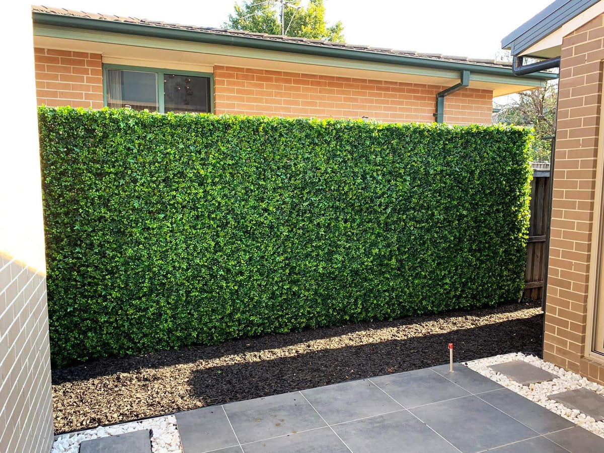 Luxury Mixed Ivy Artificial Hedge Panel 1m x 1m – SGS UV Resistant — gallery image