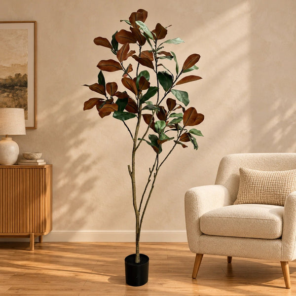 Potted Artificial 180cm Magnolia Tree — gallery image 5