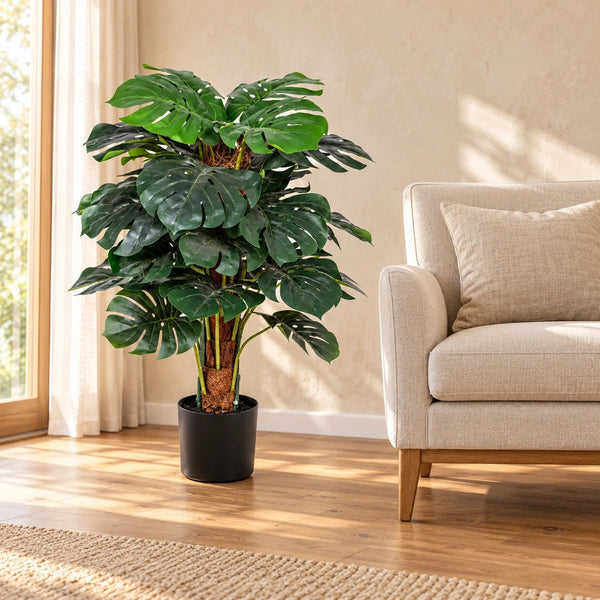 Premium Artificial Monstera Deliciosa Tree 100cm — gallery image 7
