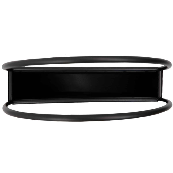 Premium Floating Half Moon / Semi Circle Metal Wall Planter | Onyx Black 45cm — gallery image 9
