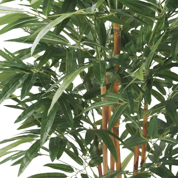 Artificial Bamboo Plant 150cm - Premium Two-Tone Green with Real Canes — gallery image 4