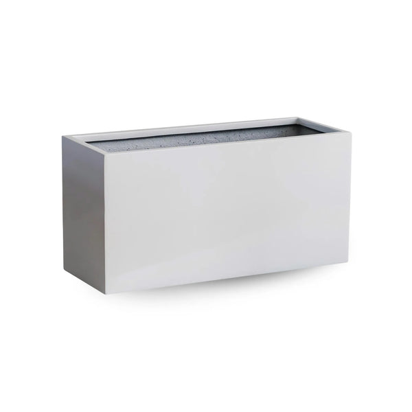 Luxury Rectangular Trough Planter Set of 3 | Matt Black & White | Premium Pot Range — gallery image 11