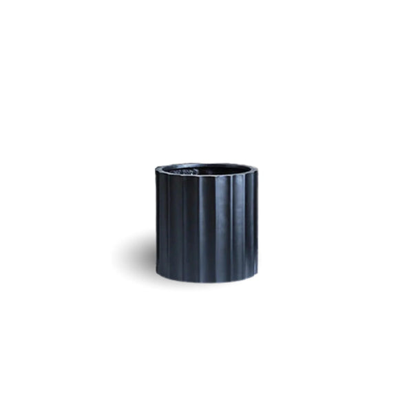 Set of 3 Luxury Rounded Ribbed Planter| Premium Pot Range | Black or White — gallery image 12