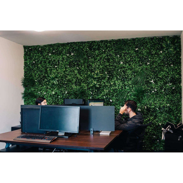 Sample - White Lily Artificial Vertical Garden Panel (25cm x 25cm) — gallery image 7