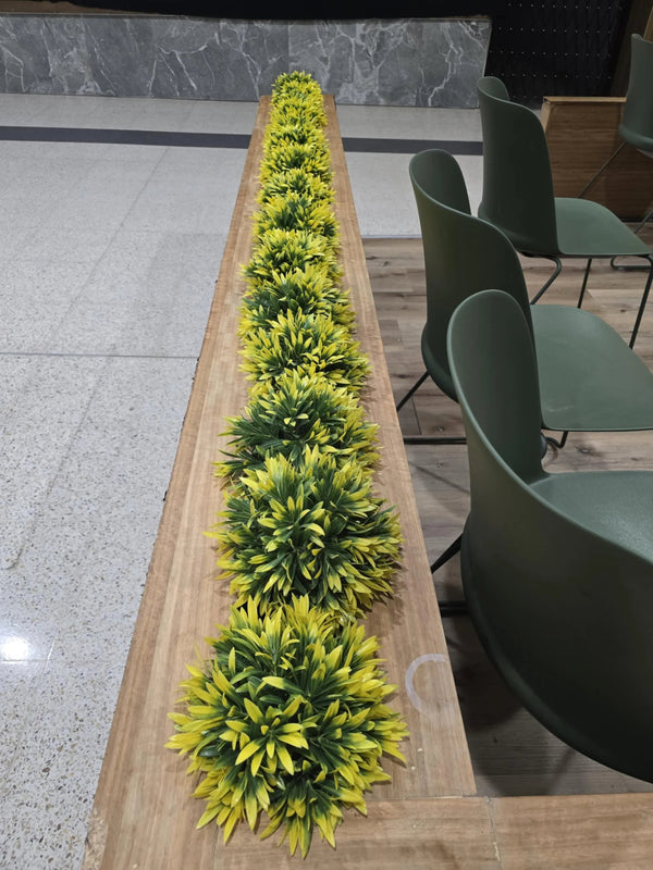 Small Potted Artificial Decorative Yellow Lily Plant UV Resistant 20cm — view 2