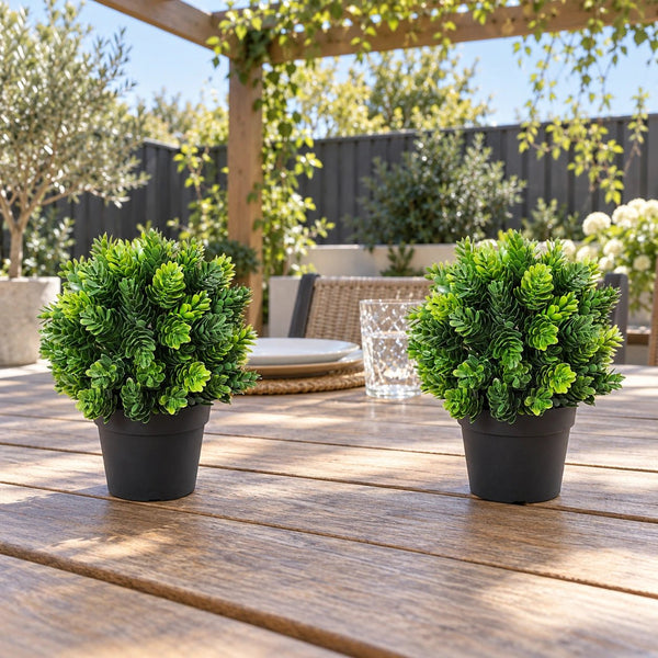 Small Potted Artificial Flowering Hop Plant UV Resistant 20cm — gallery image 3
