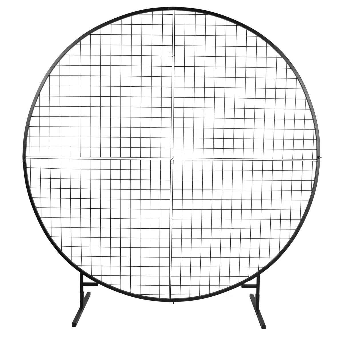 Sturdy Circular Flower Wall / Event Stand 200cm Diameter (Black Frame) — gallery image