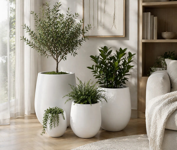 Luxury Teardrop Balloon Planter Set of 4 | Premium Pot Range — gallery image 13