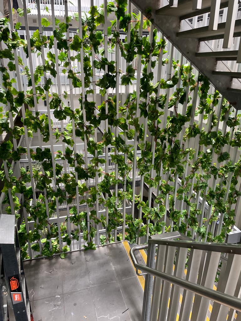 Artificial Hanging Ivy Garland Vines 260cm Long - 5 Garlands Per Pack - Designer Vertical Gardens artificial green wall australia artificial green wall installation