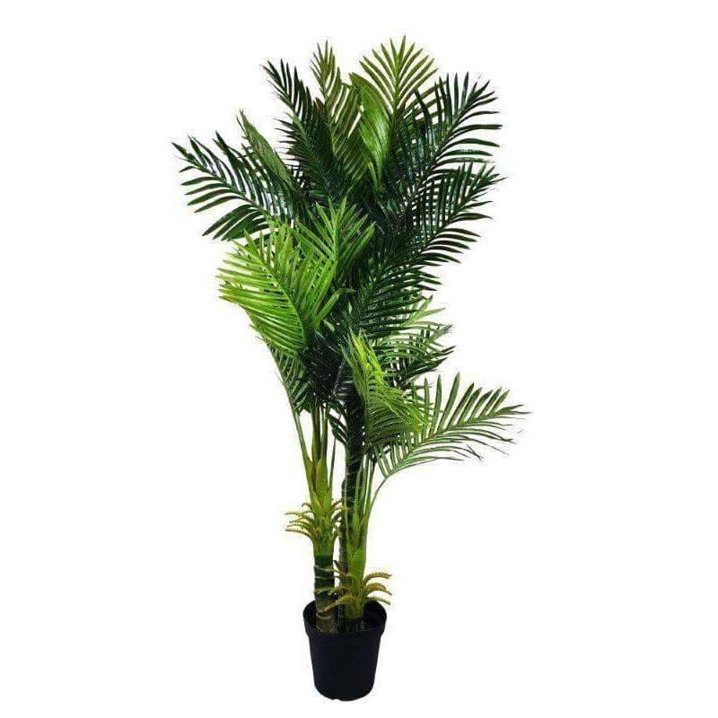 long leaf palm plant Artificial Hawaii Palm with Multiple Trunk & Tree