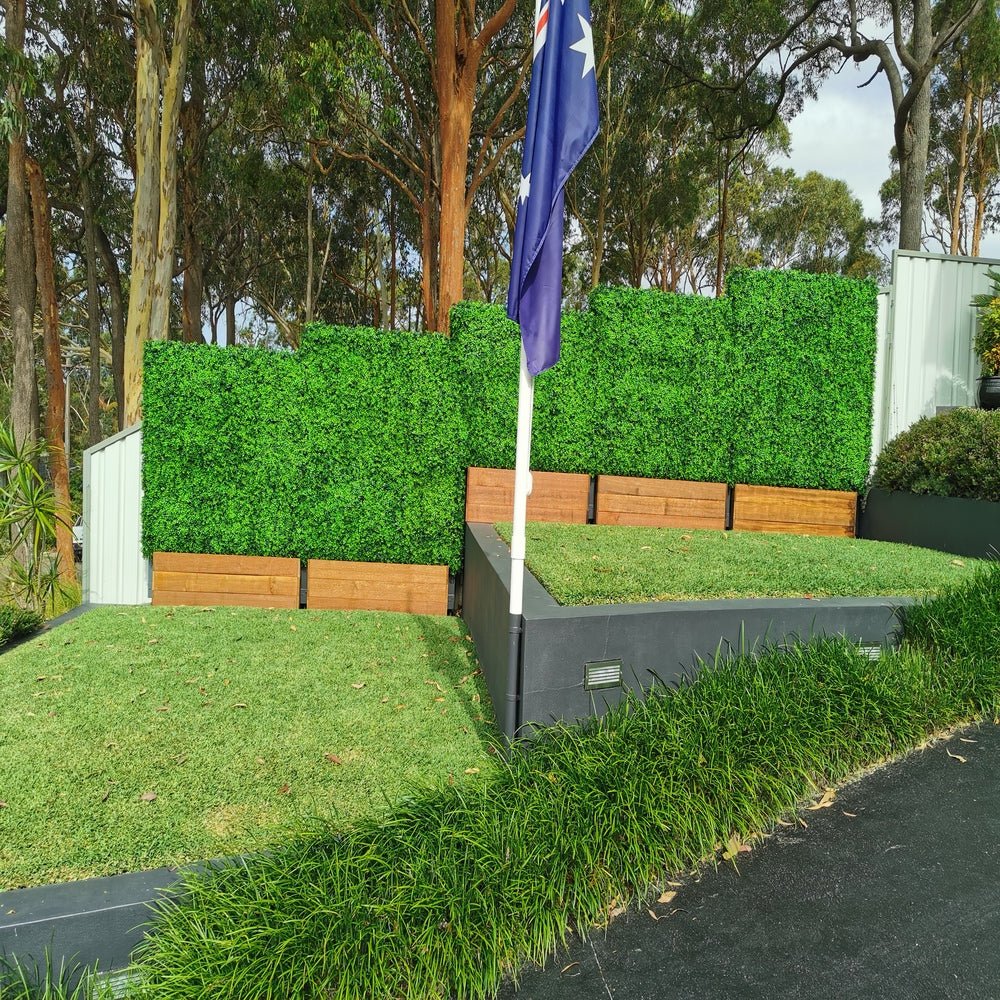 Portable Boxwood Artificial Hedge - UV Resistant (75cm x 75cm) - Designer Vertical Gardens artificial garden wall plants artificial green wall australia
