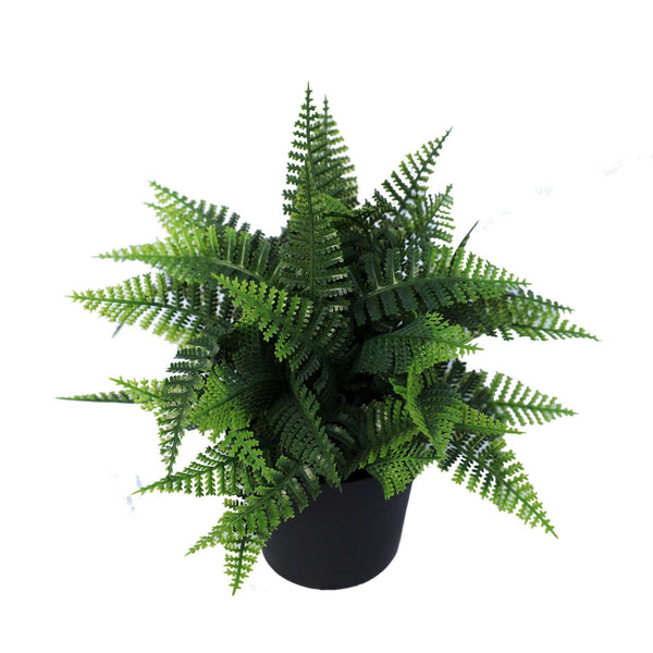 Small Potted Artificial Persa Boston Fern Plant UV Resistant 20cm — gallery image 3