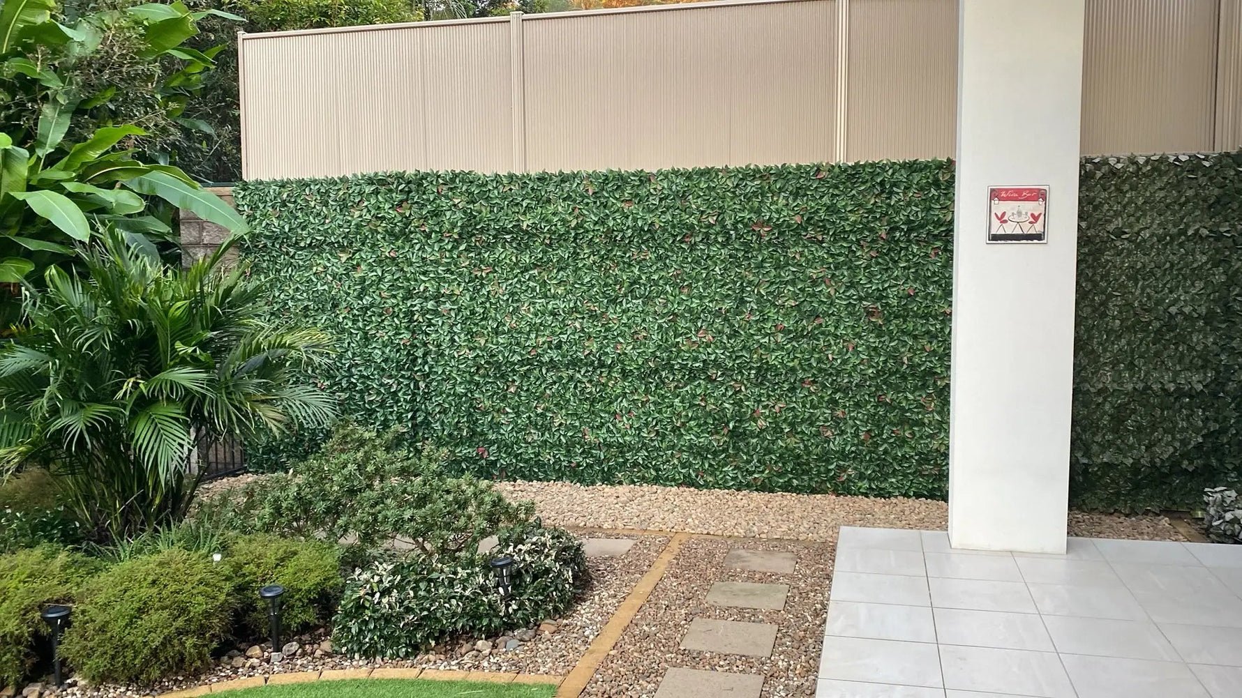 Artificial Faux Hedge Panel: Instant Privacy & Greenery for Any Space - Designer Vertical Gardens