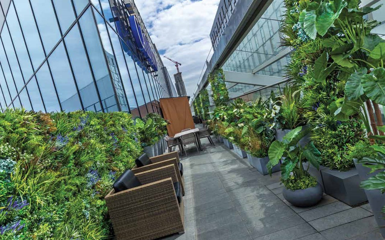 Create a Magical Christmas Atmosphere with Designer Vertical Gardens' Artificial Plants - Designer Vertical Gardens