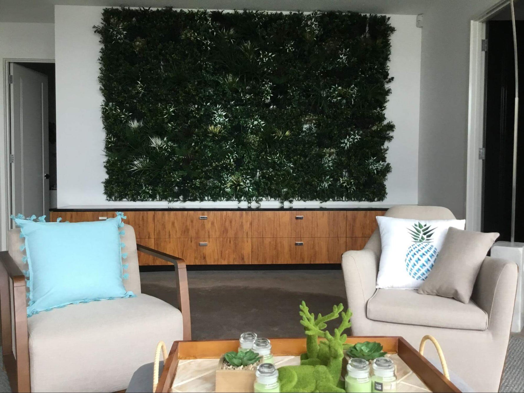 Create a Zen Work-From-Home Set-up with Artificial Plants - Designer Vertical Gardens