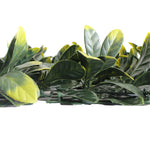 Lemon Leaf Artificial Hedge Panel 1m x 1m – SGS UV Resistant - side view
