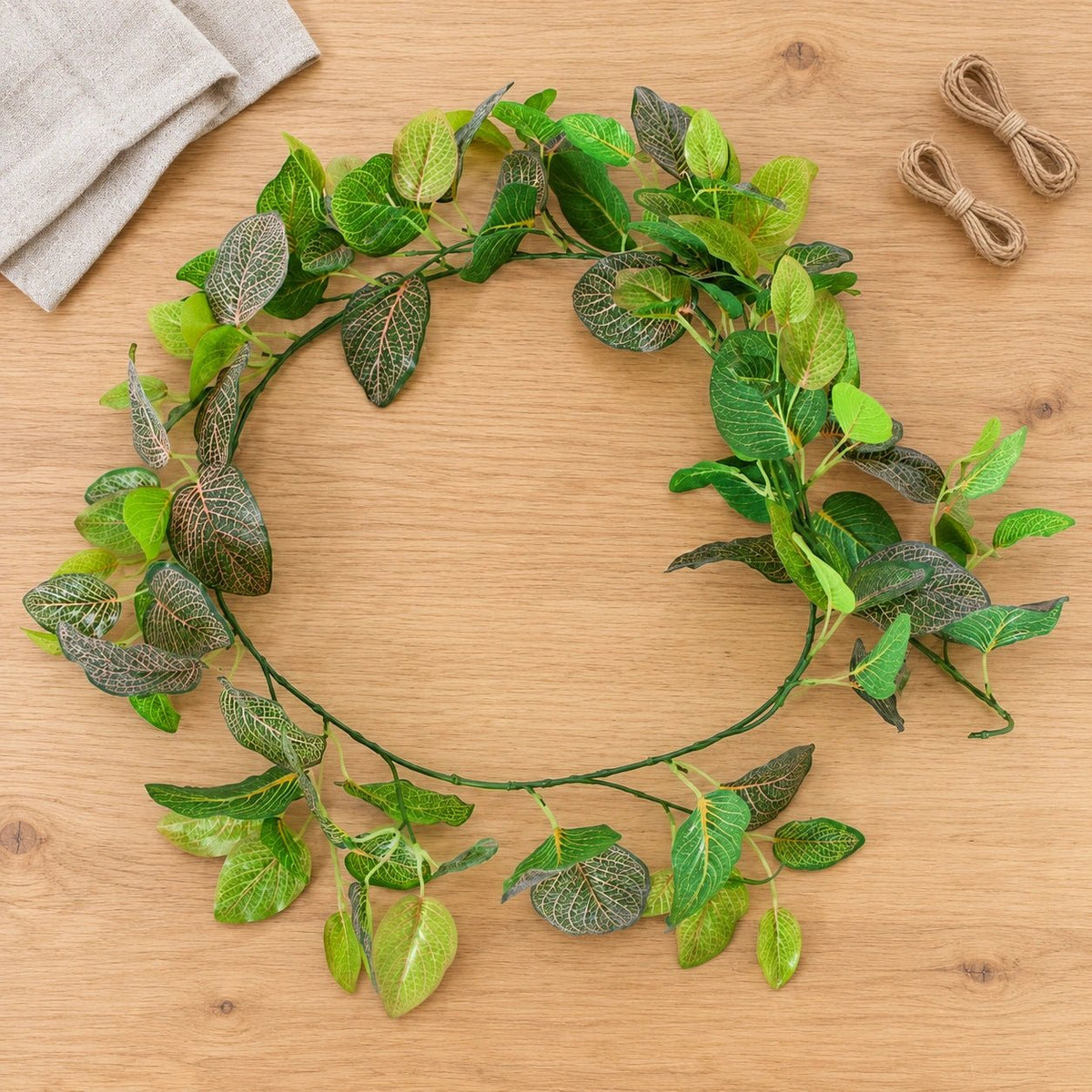 2 Pack - Artificial Fittonia Garland - 190cm — gallery image