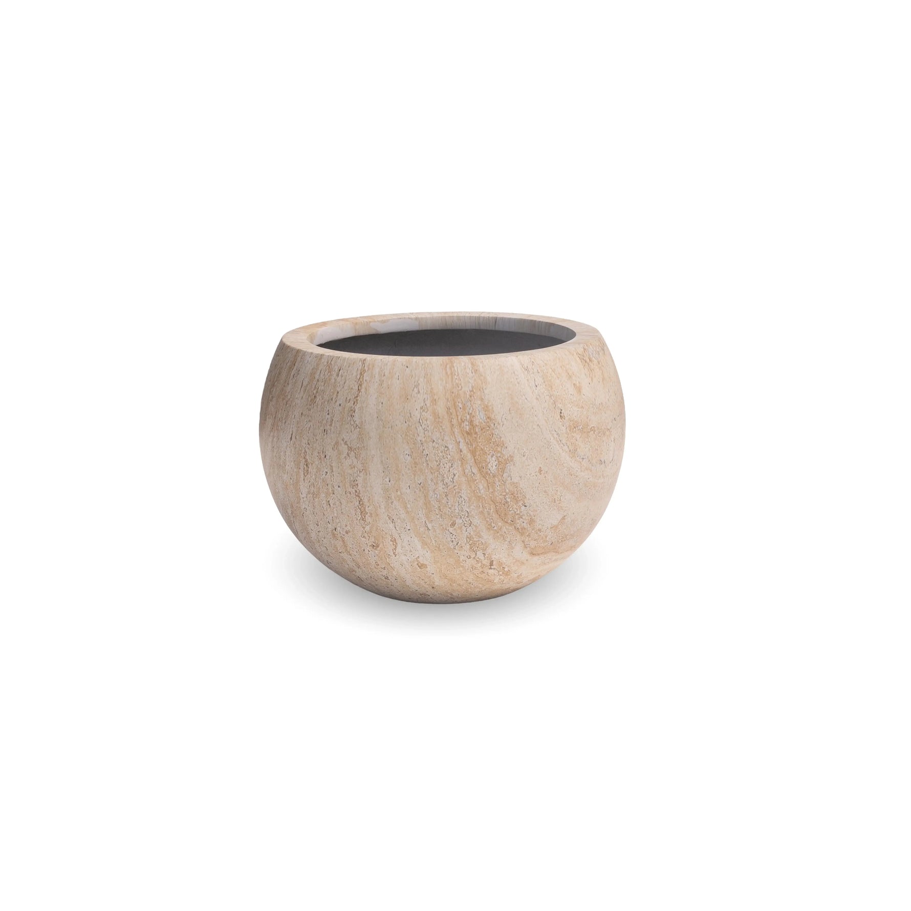 2 Sizes - Luxury Rounded Marble Ribbed Planter | Premium Pot Range - Designer Vertical Gardens