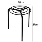26cm Premium Quality Plant Stand (Circular) with dimensions displayed, measuring 20cm in diameter and 27cm in height, suitable for supporting indoor and outdoor plant pots.