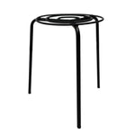 26cm Premium Quality Plant Stand (Circular) featuring a durable black metal frame with three sturdy legs, designed to elevate pots for improved drainage and display.