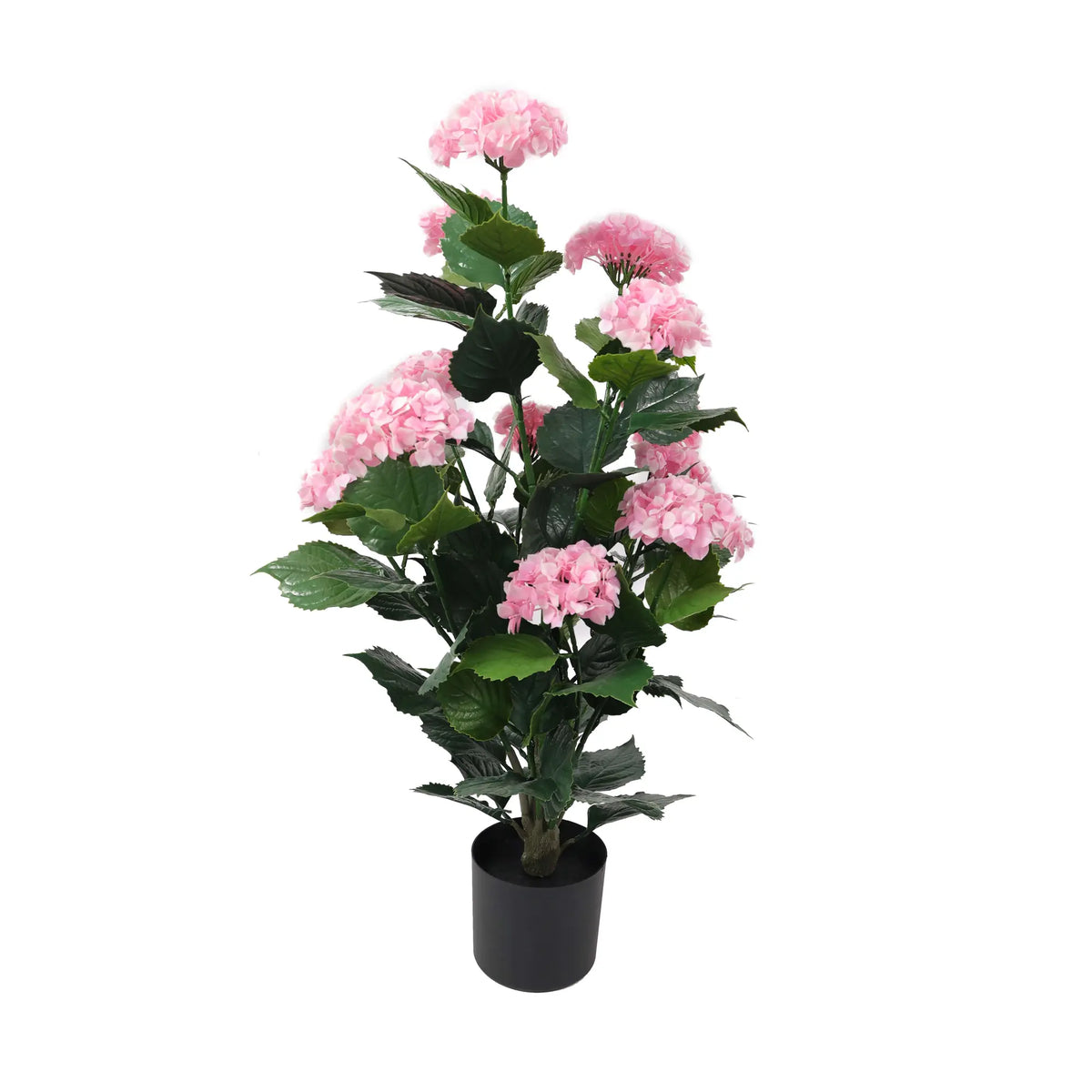 Artificial Pink Hydrangea Tree 95cm - UV Resistant Flowering Plant