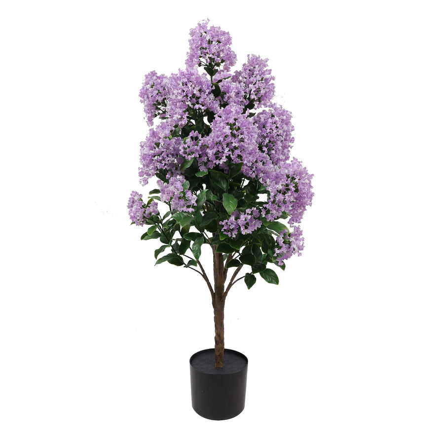 90cm UV Protected Artificial Lilac Crepe Myrtle Tree | Outdoor Faux Flowering Plant