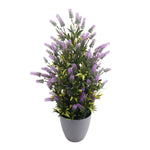 UV-resistant artificial lavender topiary tree, 73cm high, in a nursery pot