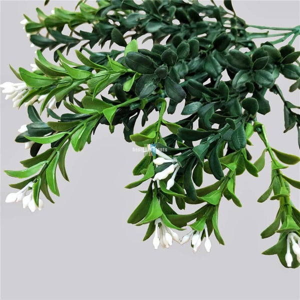 (5 Pack) Artificial Stem Flowering Boxwood Fake Plant 30cm - image 4