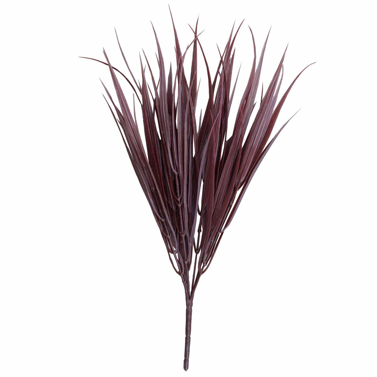 5 Pack Dark Red Artificial Grass Stem 35cm Long UV Resistant (Indoor or Outdoor) — gallery image