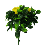 5 Pack Flowering Yellow Rose Stem UV Resistant 30cm - Designer Vertical Gardens artificial flowers for centerpieces artificial garden wall plants