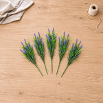 5 Pack Long Stem Purple Lavender Plant 50cm UV Resistant Wall Plant - Designer Vertical Gardens artificial garden wall plants artificial green wall sydney