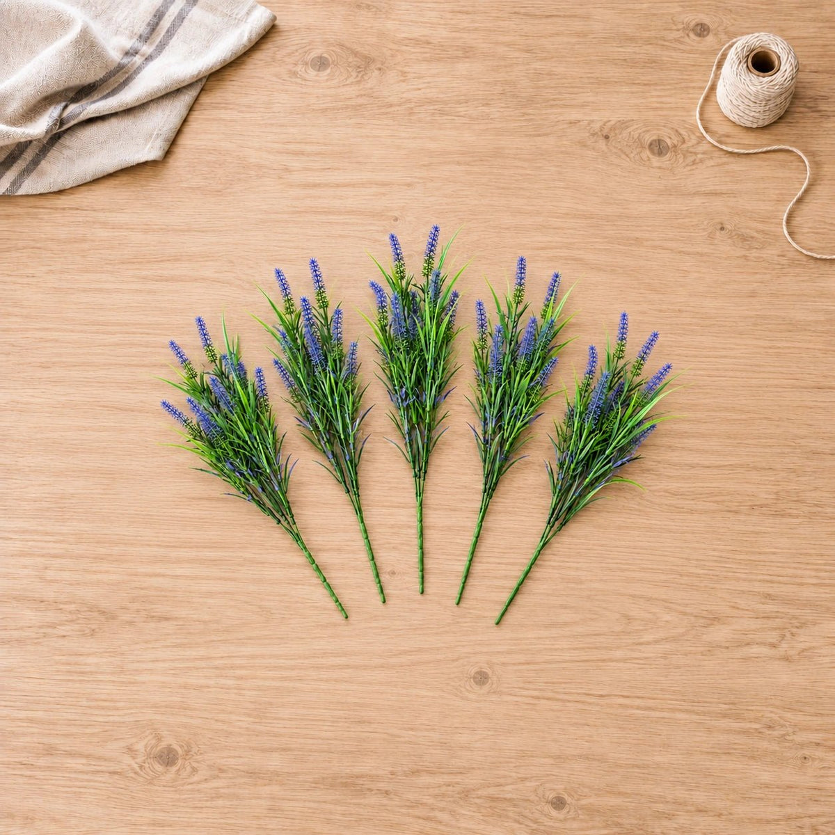5 Pack Long Stem Purple Lavender Plant 50cm UV Resistant Wall Plant - Designer Vertical Gardens artificial garden wall plants artificial green wall sydney