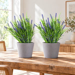 5 Pack Long Stem Purple Lavender Plant 50cm UV Resistant Wall Plant - Designer Vertical Gardens artificial garden wall plants artificial green wall sydney