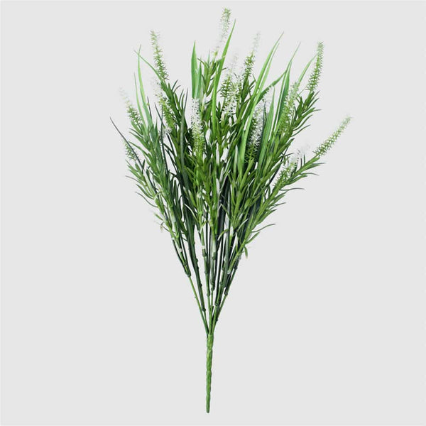 5 Pack Long Stem White Lavender 50cm UV Resistant Wall Plant — gallery image 4