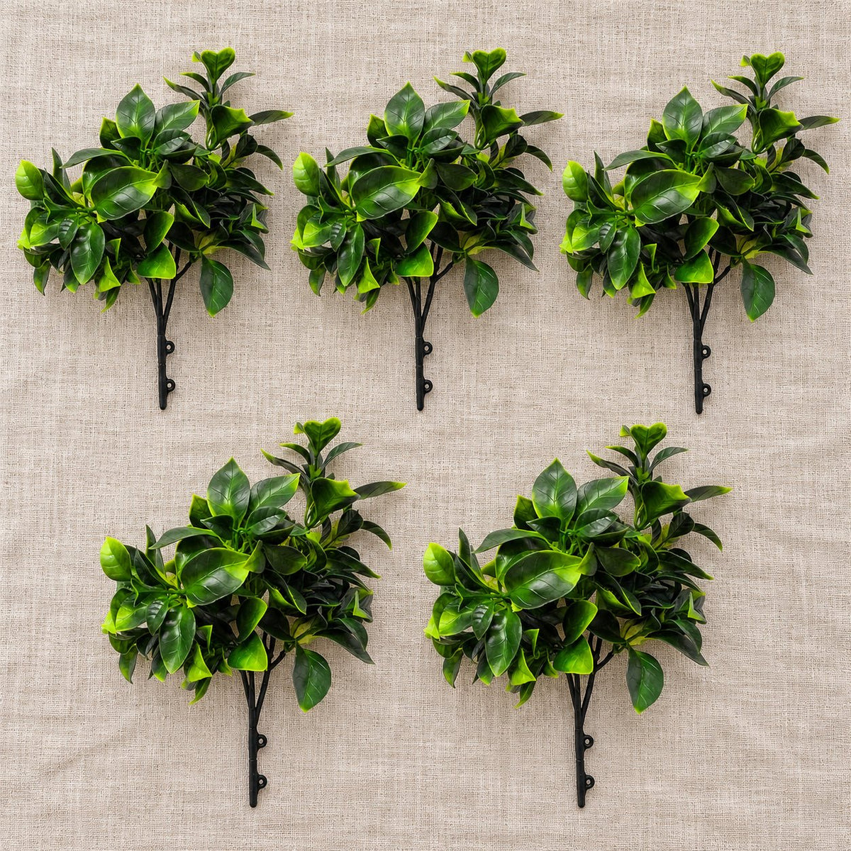 5 Pack - UV Jasmine Artificial Plant Stem - 25cm - Designer Vertical Gardens artificial garden wall plants artificial green wall australia