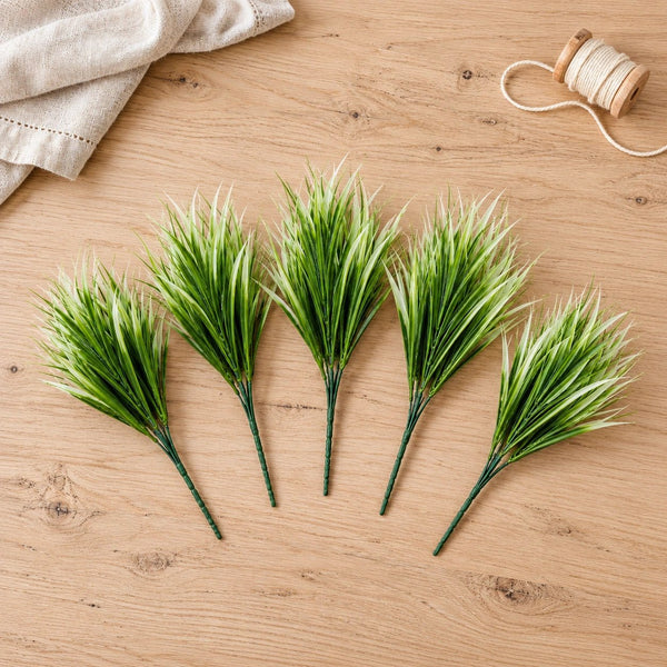 5 Pack - UV White Tipped Artificial Grass Stem - 35cm — gallery image 13