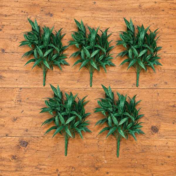 5-packs Dark Green Tipped Willow Oak Stem UV Resistant 30cm — gallery image 12
