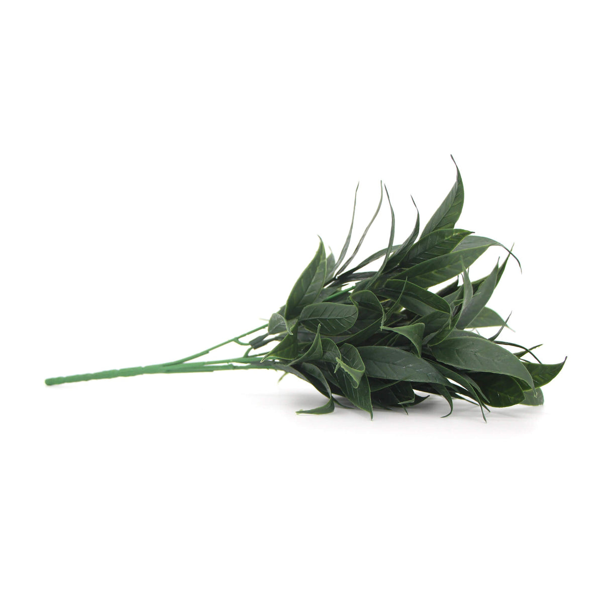 5-packs Dark Green Tipped Willow Oak Stem UV Resistant 30cm — gallery image