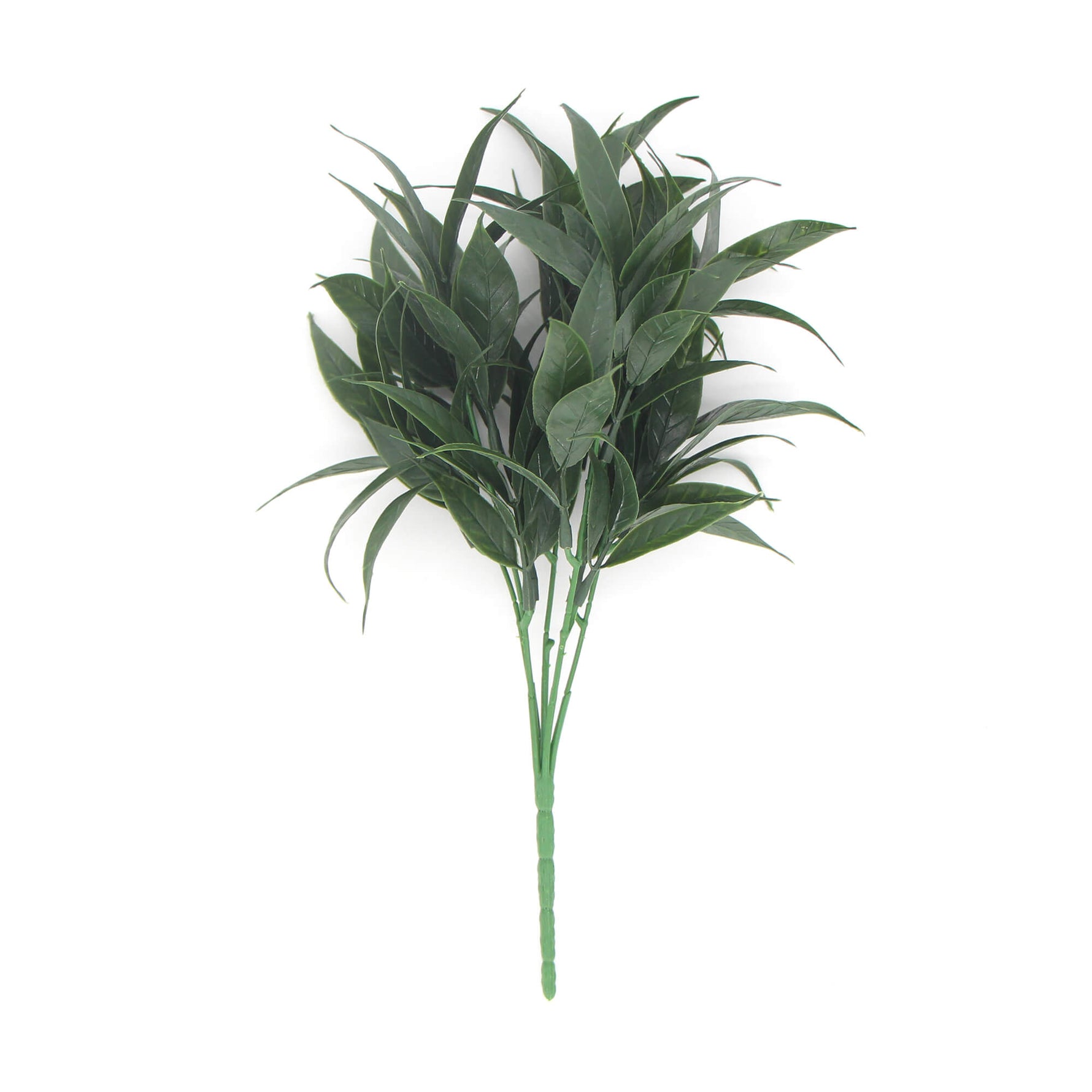 5 - packs Dark Green Tipped Willow Oak Stem UV Resistant 30cm - Designer Vertical Gardens artificial garden wall plants artificial green wall installation