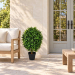 80cm UV Resistant Artificial Topiary Shrub | Compact Faux Hedyotis for Outdoor & Indoor - Designer Vertical Gardens artificial green wall sydney artificial hedges sydney
