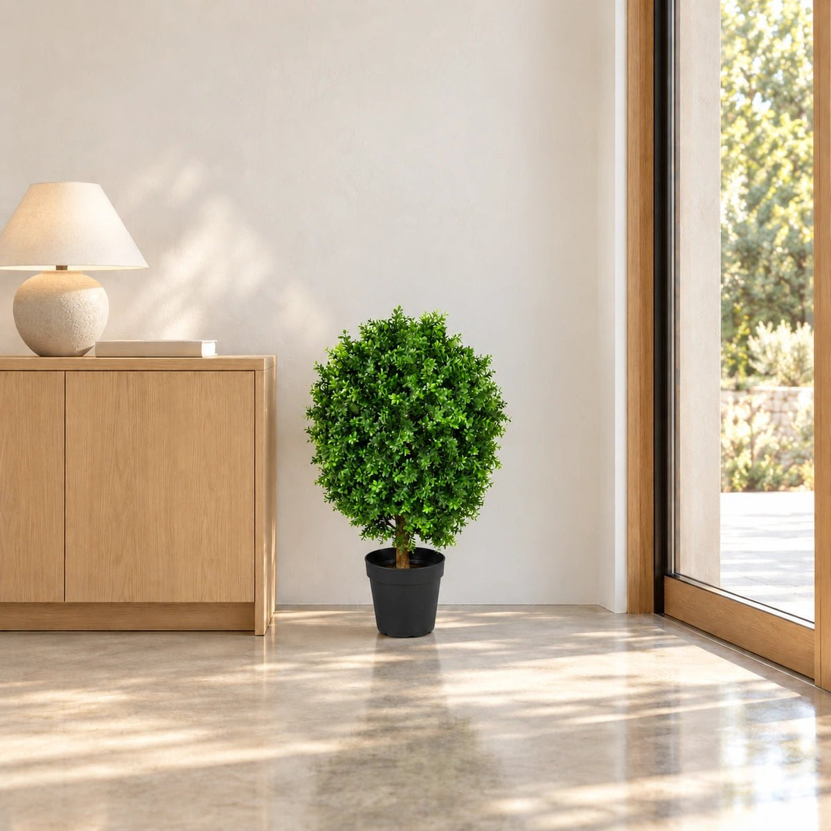 80cm UV Resistant Artificial Topiary Shrub | Compact Faux Hedyotis for Outdoor & Indoor - Designer Vertical Gardens artificial green wall sydney artificial hedges sydney