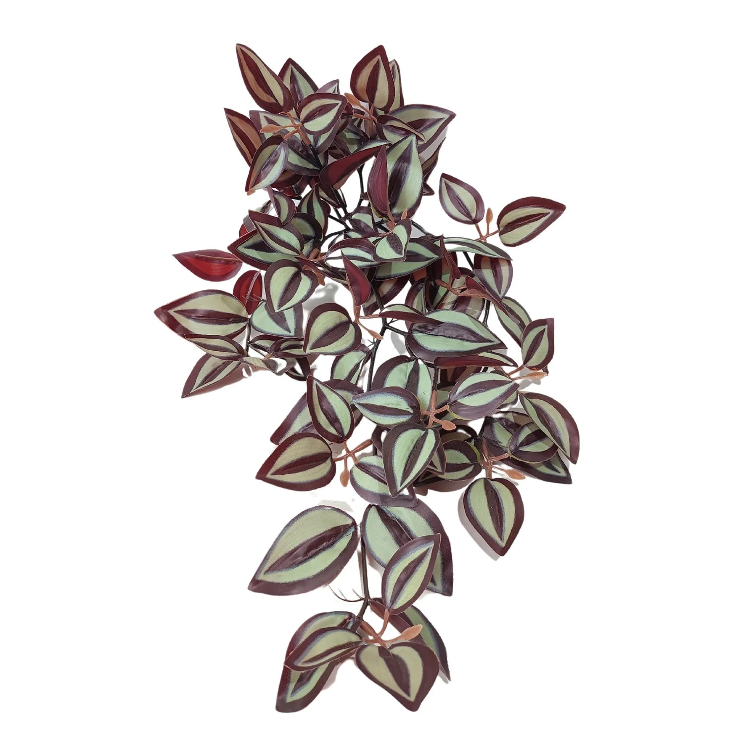 Artificial Hanging / Draping Burgundy Tradescantia Zebrina 42cm - side view