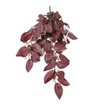 Artificial Hanging / Draping Burgundy Tradescantia Zebrina 42cm - overhead view
