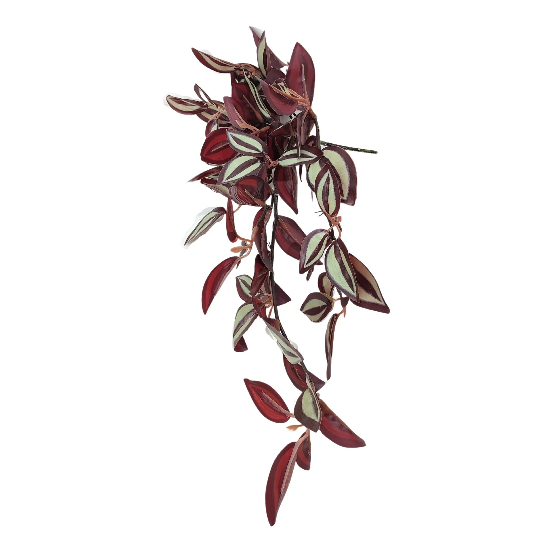 Artificial Hanging / Draping Burgundy Tradescantia Zebrina 42cm - close-up view