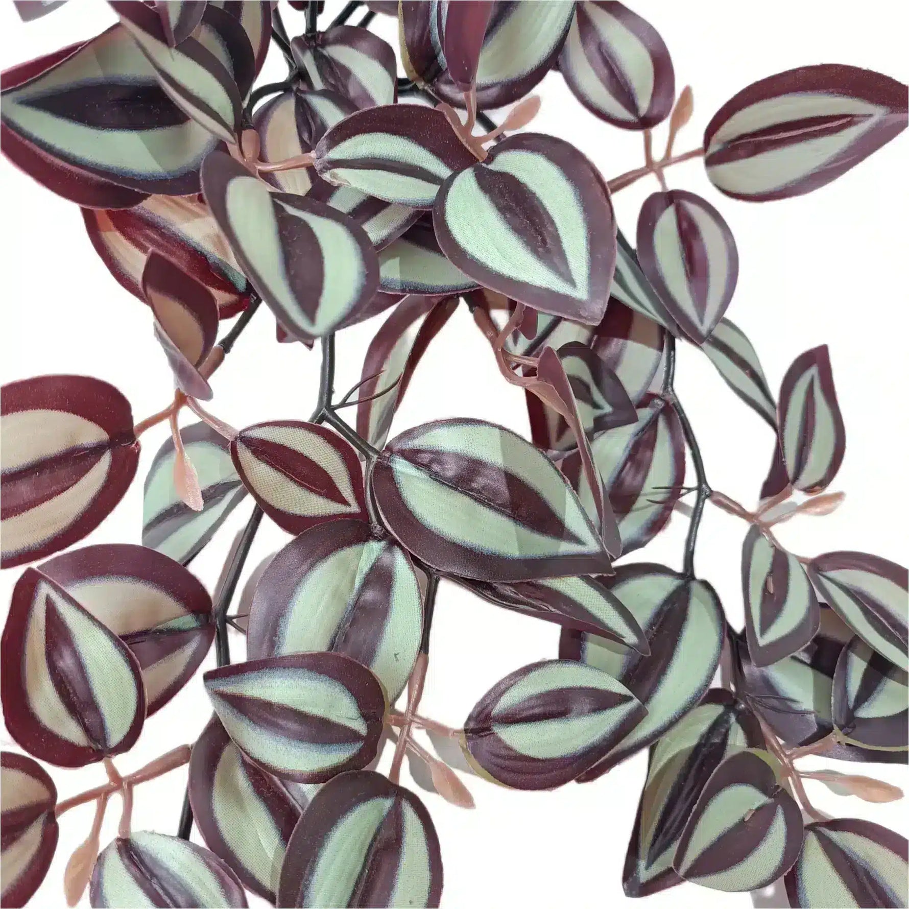 Artificial Hanging / Draping Burgundy Tradescantia Zebrina 42cm - detail view