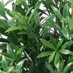 Artificial Olive Tree 130cm - UV Resistant Mediterranean Plant - detail view