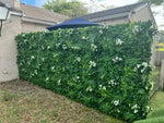 Luxury Flowering White Jasmine Vertical Garden Green Wall Panel 1m x 1m – SGS UV Resistant - side view